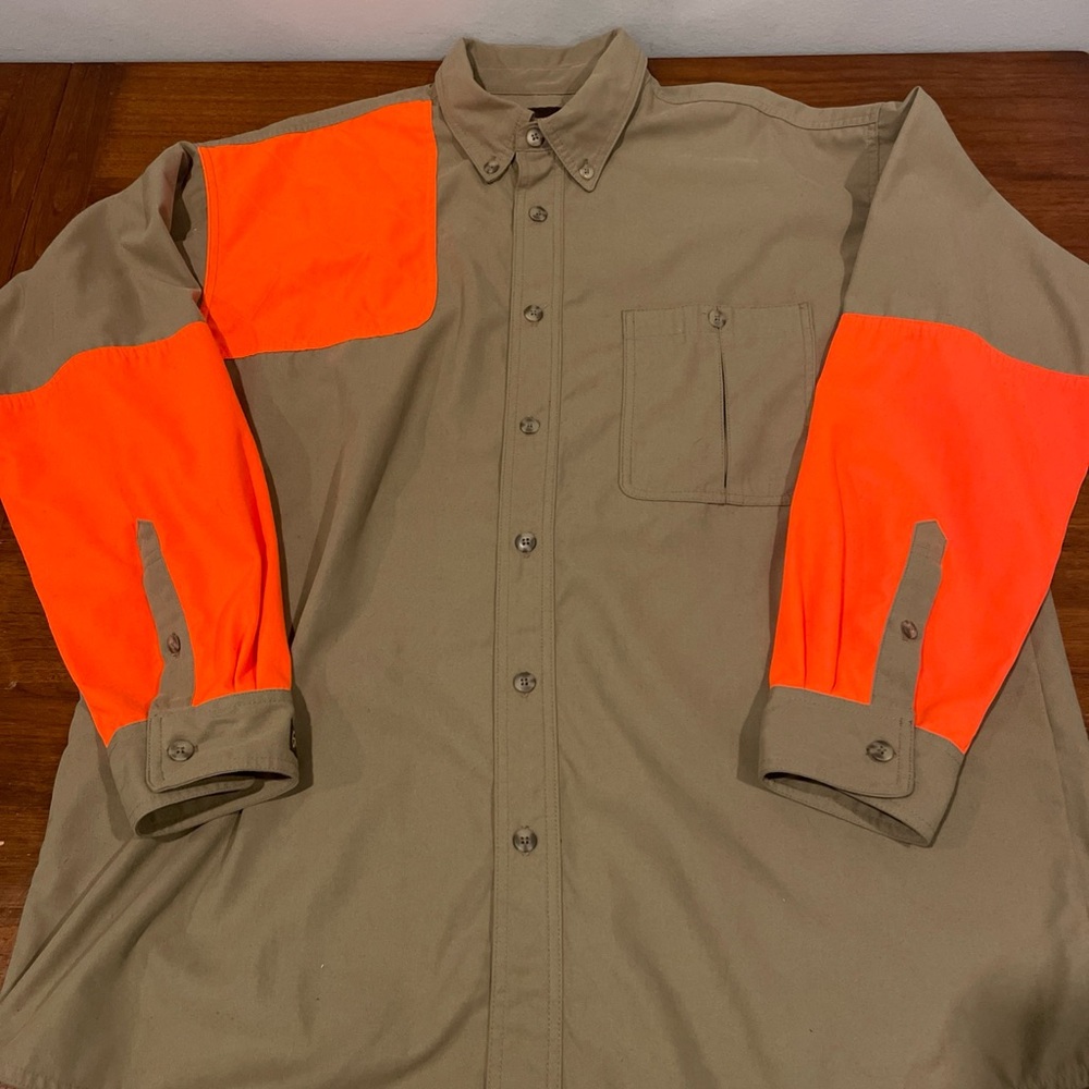 Gamehide Shooting Shirt Button Down Long Sleeve XL Color block